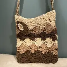 Arizona Jean Company Weaved Rattan Crossbody Bag