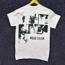 Billie Eilish Blohsh Hit Me Hard and Soft Collage T-Shirt M