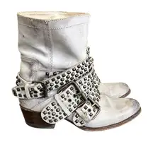 Sendra Studded Harness Leather Boots