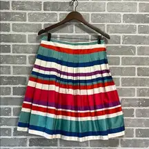 NWT Paul & Shark Yachting Skirt Womens 12 Striped Pleated Nautical Boating Short