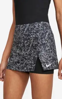 Black And White Patterned Tennis Skirt