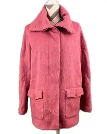 NWT - Talbots Mauve Pink Wool Alpaca Mohair Blend Coat - Size S