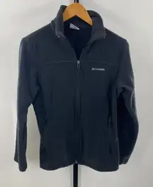 Columbia classic fleece full zip‎ black size S