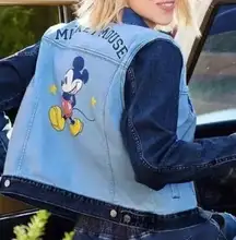 Disney NWT  By Her Universe Mickey Mouse Denim Jacket SZ-2X