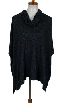 White House Black Market Sweater XS Black Cowl Neck Knit Work Luxe