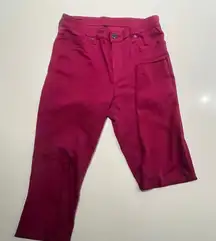 Kut Pants Women’s Donna Size 8  Pink High Rise Ankle Skinny Raw Hem‎