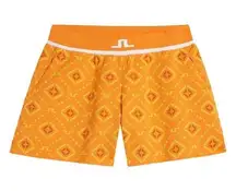 J. Lindeberg NWT Emmie Orange Diamond Knit shorts Sz Small