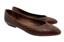 Cabin Creek Flats Brown Leather Vintage Christina Women’s 8.5M