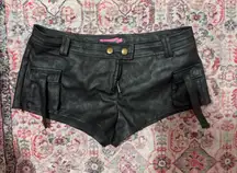Edikted Micro Leather Shorts