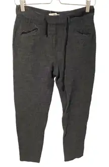 Humanoid Size XS Grey‎ Tweed Pull on Drawstring Straight Leg Sweatpants