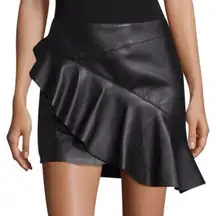 Black Leather Skirt 