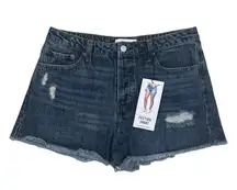 NWT Vanilla Star Festival Short Distressed Cut Off Denim Jean Shorts Size 29/9