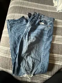 American Eagle Super High-Rise Ankle Straight