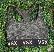 VSX Victoria's Secret SPORT Gray Heathered LOGO Sports Bra Size Small