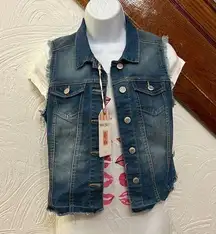 NWT Wax jeans vest size S