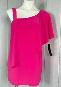 Coco Bianco Fuchsia One-Shoulder Dress