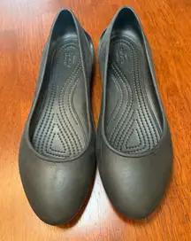 Crocs‎ Laura Ballerina Ballet Flats Black Women’s Size 8