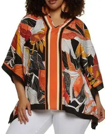 NWT Unique Spectrum poncho style top