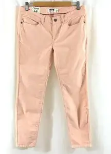Mountain Khakis Womens Canyon Cord Pants Corduroy Skinny Pink Slim Fit 6P