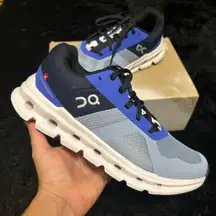 ON CLOUDRUNNER blue running athletic training lace up shoes sneakers new