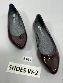 Womans Dr Scholls Memory Foam Slipon Ballet Shoes 8.5 M Brown Cool Fit