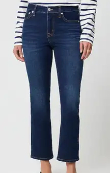 🌟J BRAND🌟 GIGI ANKLE MID CROPPED FLARE STRETCH JEANS DARK WASH SZ 26