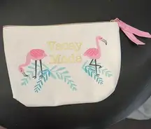 New Vacay Mode Flamingo's Makeup Case Clutch