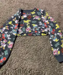 Long Sleeve Crop Top Small