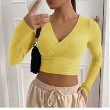 SHEIN SXY Gold crop! Super cute!