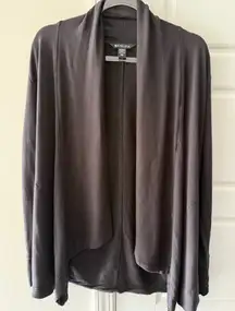 Athleta Pranayama Black Cardigan Open Layering XXS RUNS BIG Airport