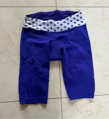 Lululemon Purple Polka Dot Biker Shorts Sz 4 NWOT
