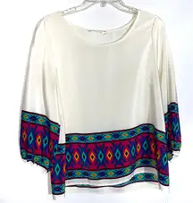 Aztec Printed Blouse