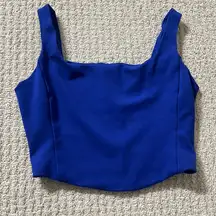 Rachel Zoe Cobalt Blue Crop Top