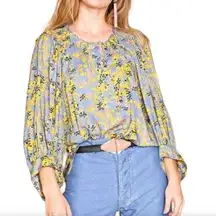 Apiece Apart Floral Everlastings Balloon Sleeve Blouse