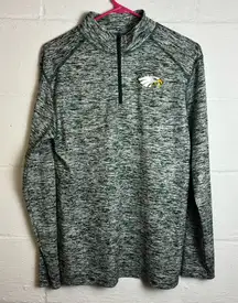 Badger Sport Philadelphia Eagles Womans Quarter Zip Activewear Long Sleeve Shirt