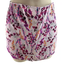 Victoria Secret Satin Sleep Short Floral Lace Trim Womens Large