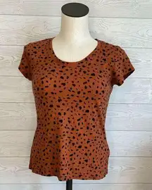 SO  Favorite Slim cheetah print short sleeve t-shirt Size medium