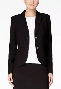 Calvin Known Two Button Blazer Black 