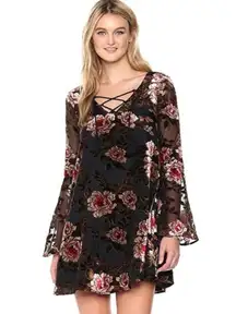 Cupcakes and Cashmere Velvet Floral Dress