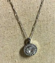 Swarovski Crystal Halo Pendant Necklace