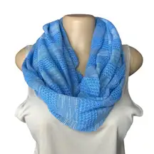 #790 Steve Madden Blue Knit Infinity Scarf