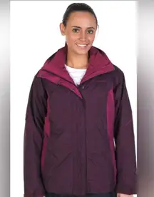 Columbia Womens Bugaboo Ski Snowboard Interchange Parka Purple Pink Small