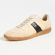 Maison Margiela Distressed Sneaker in Black Vintage Yellow 38 Womens New Box