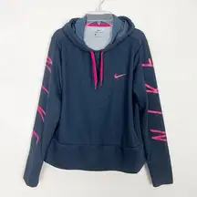 Nike Dri-Fit Navy Blue Women's Pullover Hoodie Size Medium