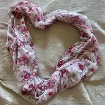 Pink Birds/hearts infinity‎ scarf