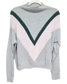 Old Navy Sweater Womens Medium Mock Neck Gray Long Sleeve