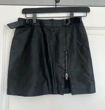 Leather Mini Skirt