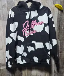 Jeffree Star Black White Cow Print Limited Edition Hoodie Unisex RARE