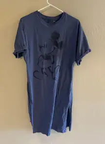 Mickey Mouse Short Sleeve Blue Nightgown