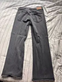 NA-KD Low-Waisted Jeans Dark Grey